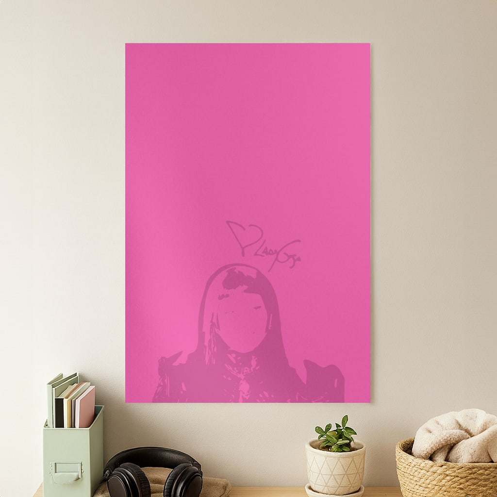 Pink Gaga Silhouette  Poster