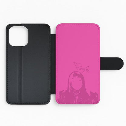 Pink Gaga Silhouette  Flip Phone Case