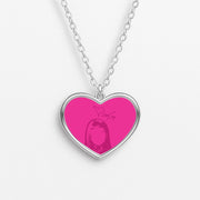 Pink Gaga Silhouette  Necklace 3