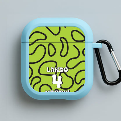 Lando 4 Blue AirPods Case