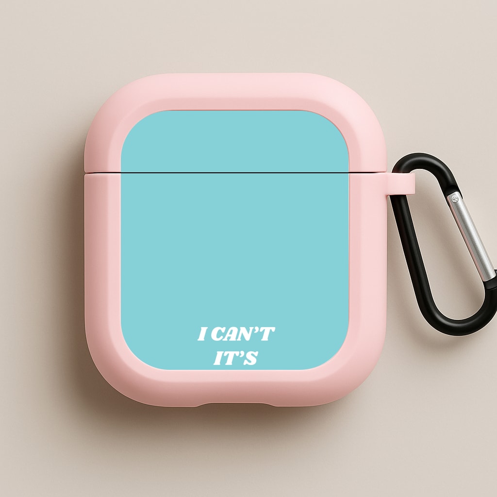 I Can't It's Bwoken Pink AirPods Case