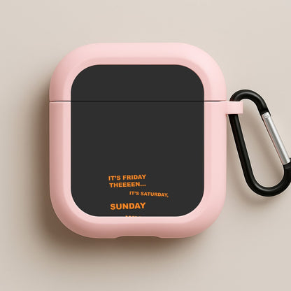 It's Friday Theeeen Pink AirPods Case