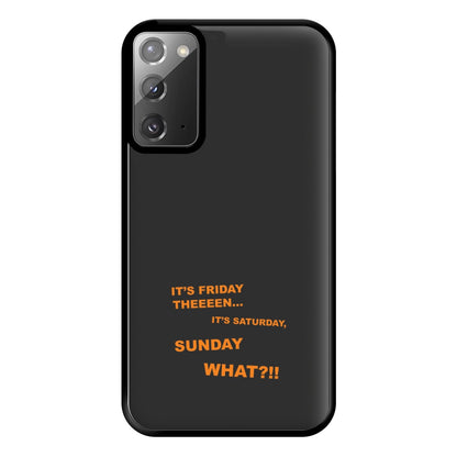 It's Friday Theeeen Phone Case for Galaxy Note 20 Ultra