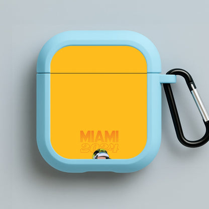 Miami 2024 Blue AirPods Case