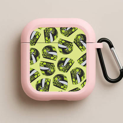 Lando Helmet Pattern Pink AirPods Case