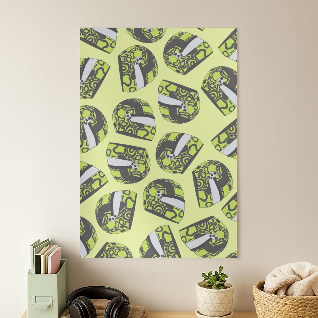 Lando Helmet Pattern Poster