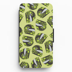 Lando Helmet Pattern Flip / Wallet Phone Case