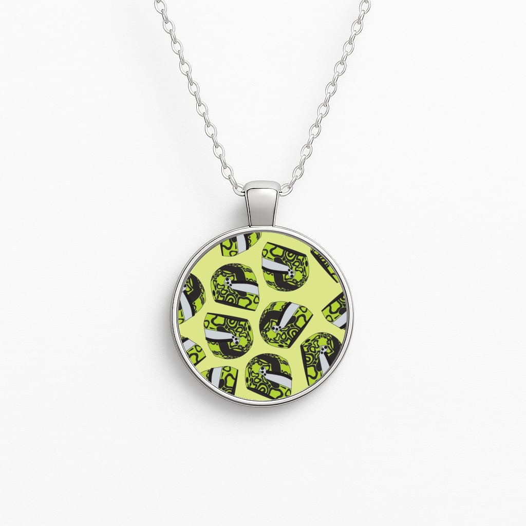 Lando Helmet Pattern Necklace