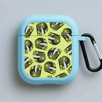 Lando Helmet Pattern Blue AirPods Case