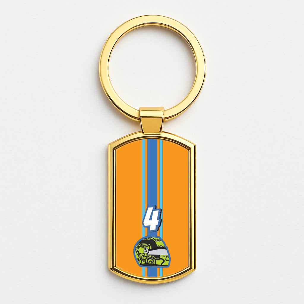 Helmet 4 Gold Keyring