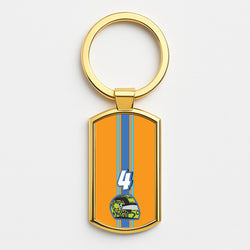 Helmet 4 Gold Keyring