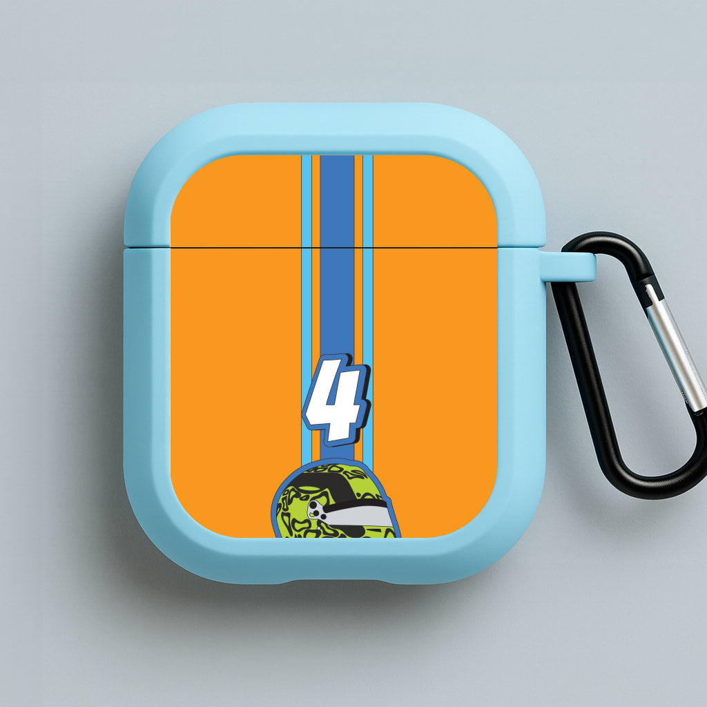 Helmet 4 Blue AirPods Case