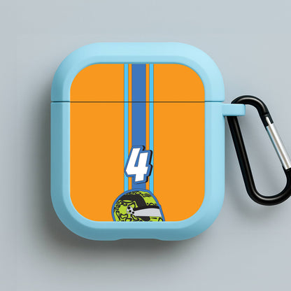Helmet 4 Blue AirPods Case