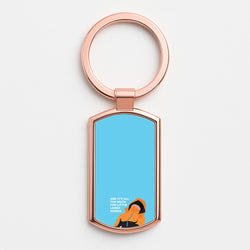 And It's All Too Much Rose Gold Keyring