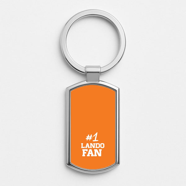 #1 Lando Fan Silver Keyring