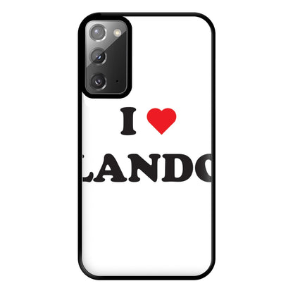 I Love Lando Phone Case for Galaxy Note 20 Ultra