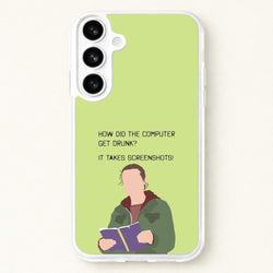 How Did The Computer Get Drunk? Phone Case for Galaxy S26