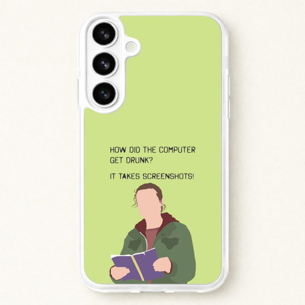 How Did The Computer Get Drunk? Phone Case for Galaxy S26