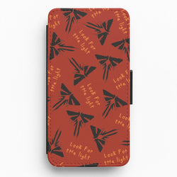 Look For The Light Firefly Pattern Flip / Wallet Phone Case