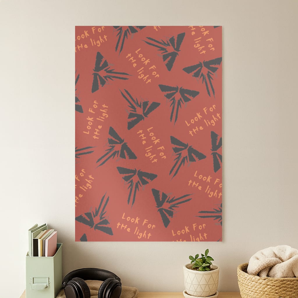 Look For The Light Firefly Pattern Poster