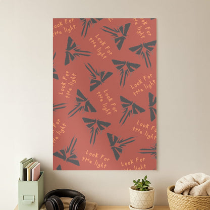 Look For The Light Firefly Pattern Poster