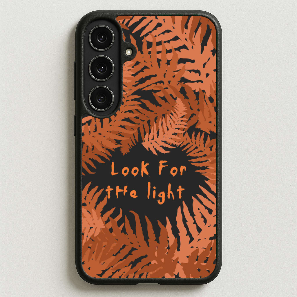 Look For The Light Fern Pattern Phone Case for Galaxy S25FE