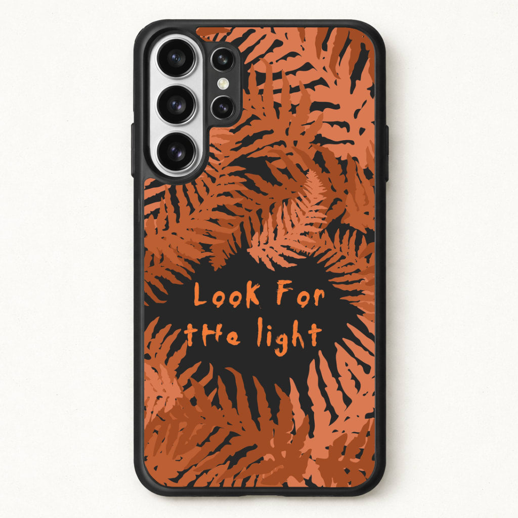 Look For The Light Fern Pattern Phone Case for Galaxy S26 Ultra