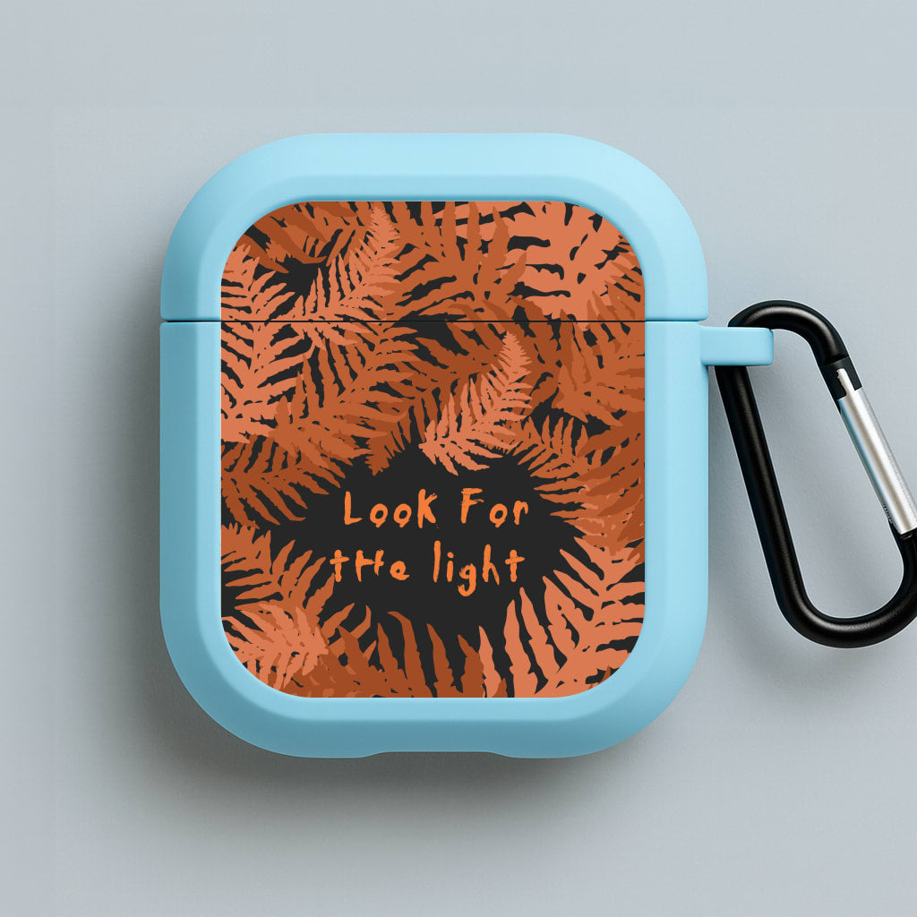 Look For The Light Fern Pattern Blue AirPods Case