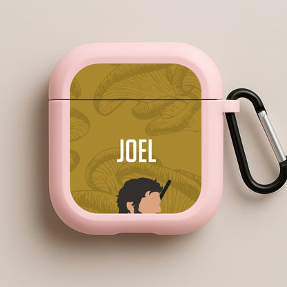 Joel Mushroom Pattern Pink AirPods Case