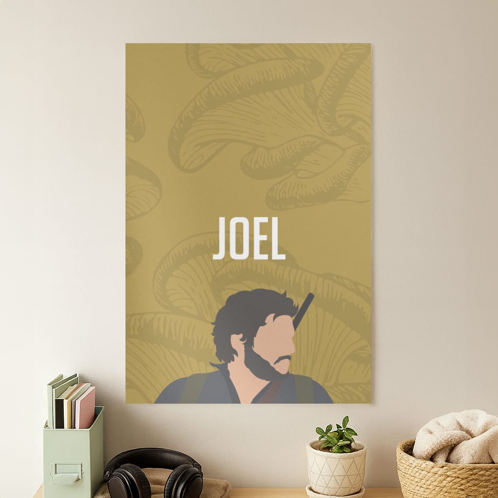 Joel Mushroom Pattern Poster