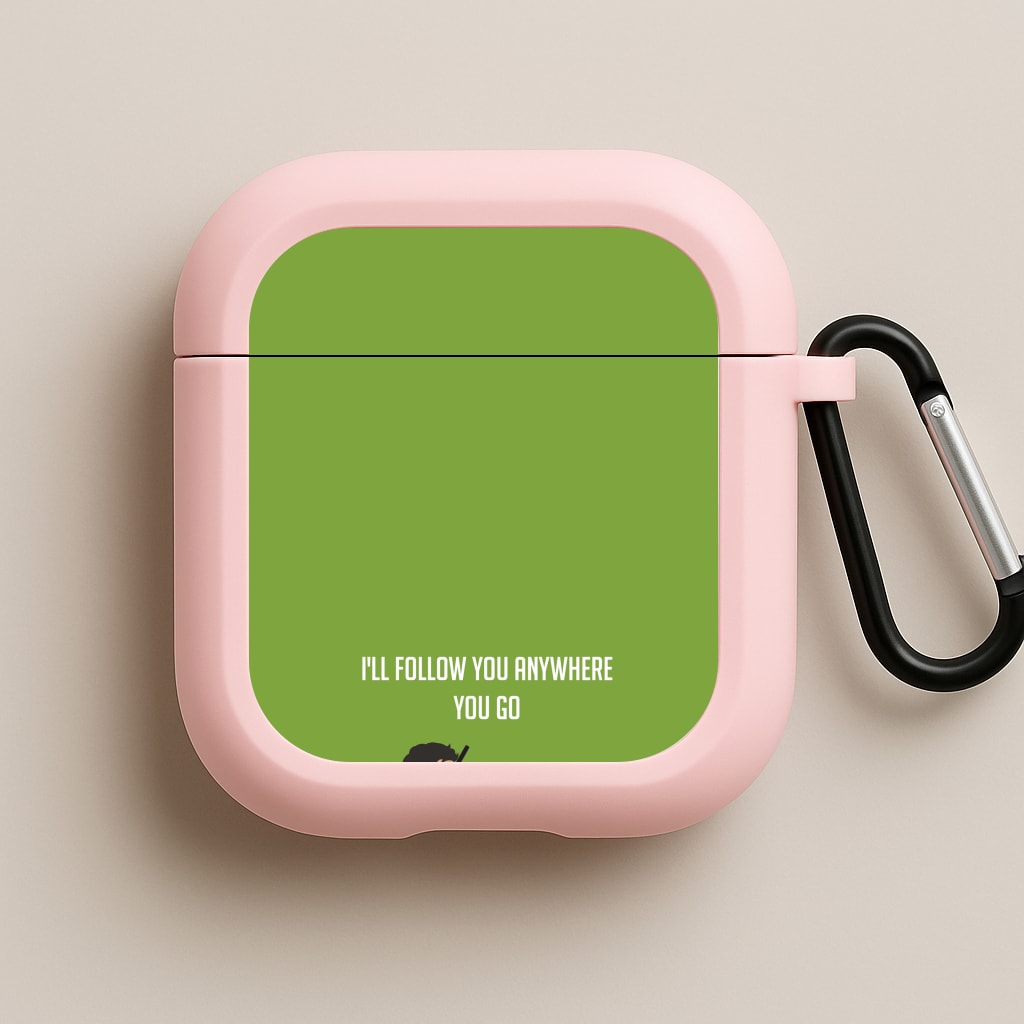 I'll Follow You Anywhere Ellie And Joel Pink AirPods Case