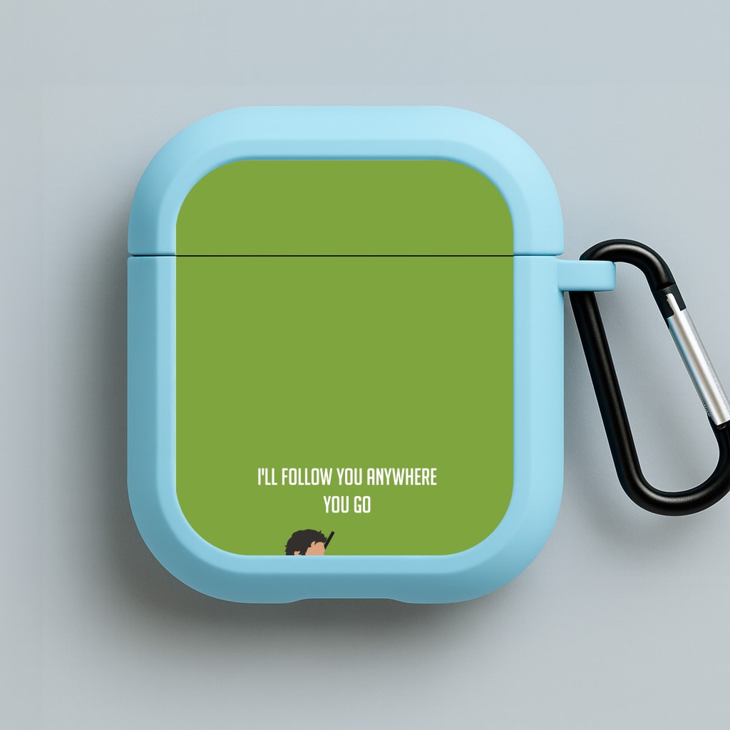 I'll Follow You Anywhere Ellie And Joel Blue AirPods Case
