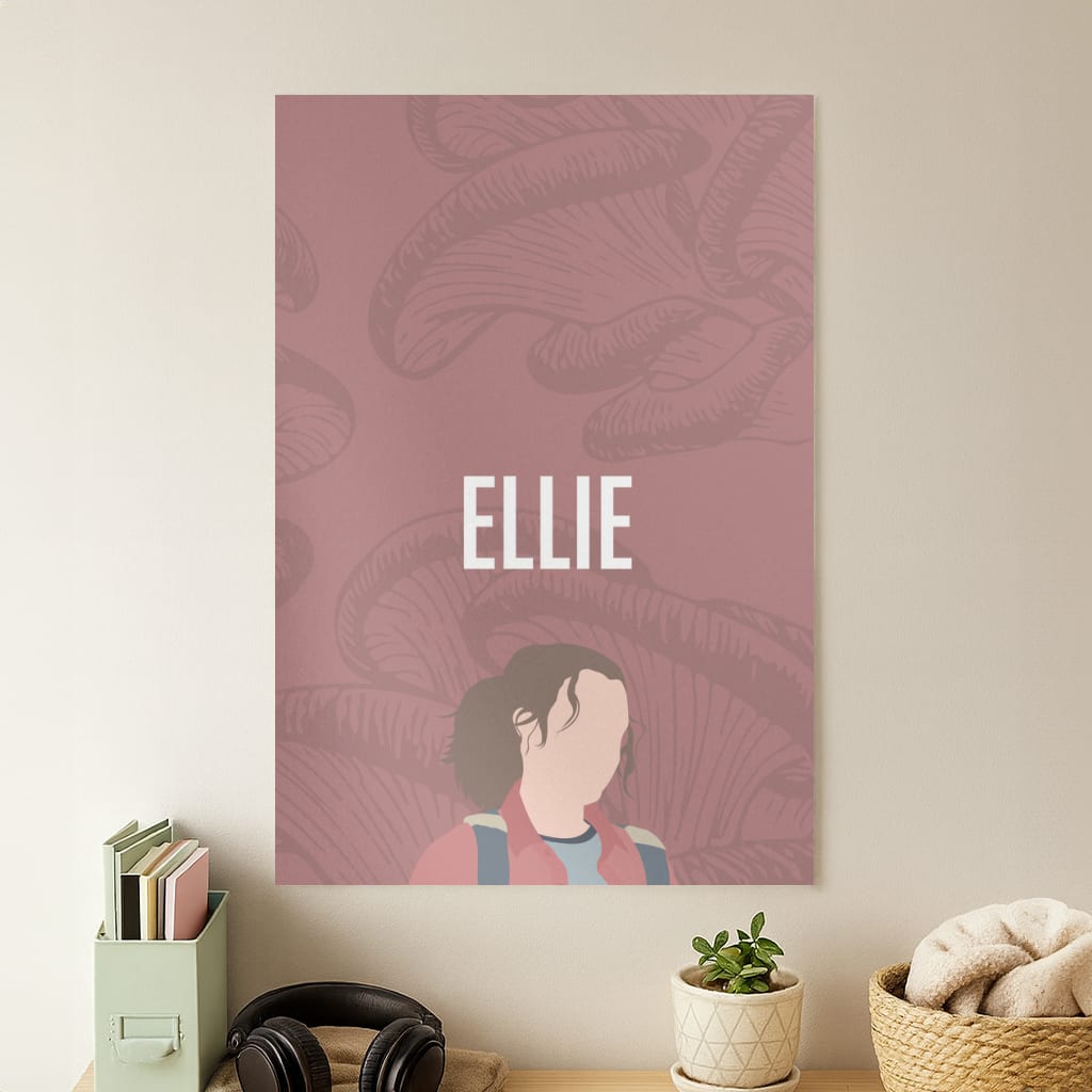 Ellie Mushroom Pattern Poster