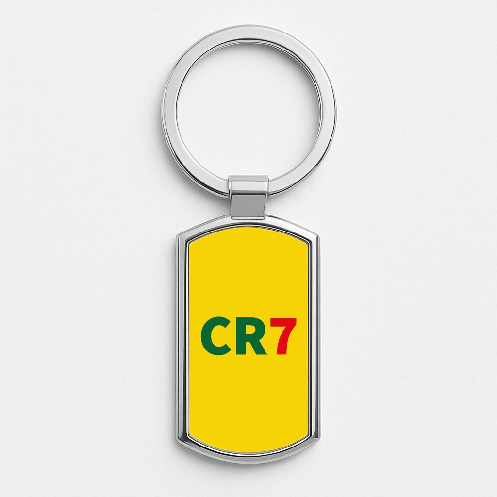 CR7 Logo - Ronaldo Silver Keyring