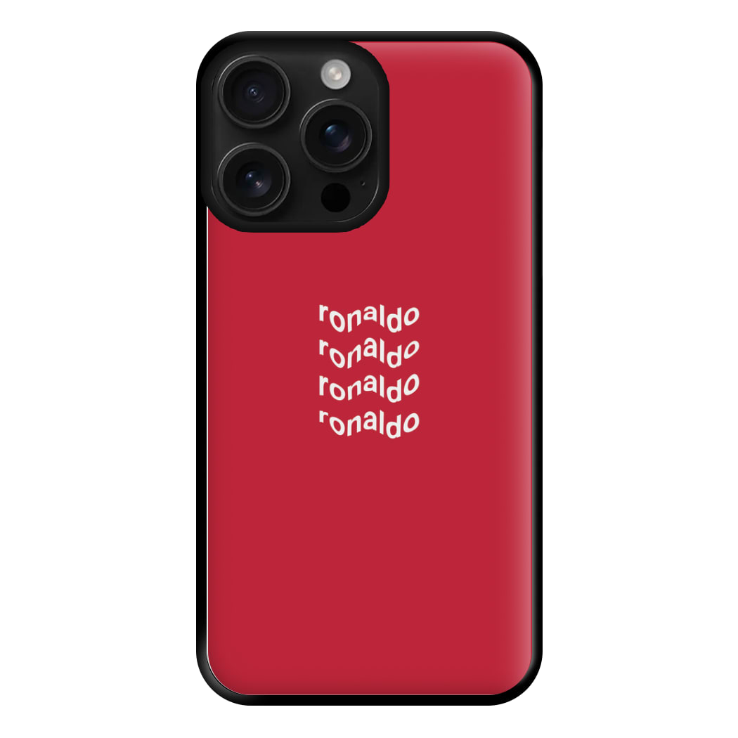 Wavy Text - Ronaldo Phone Case