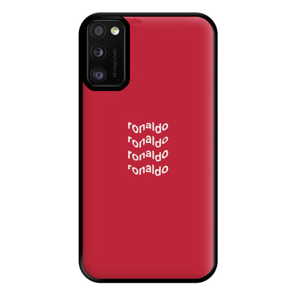 Wavy Text - Ronaldo Phone Case for Galaxy A41