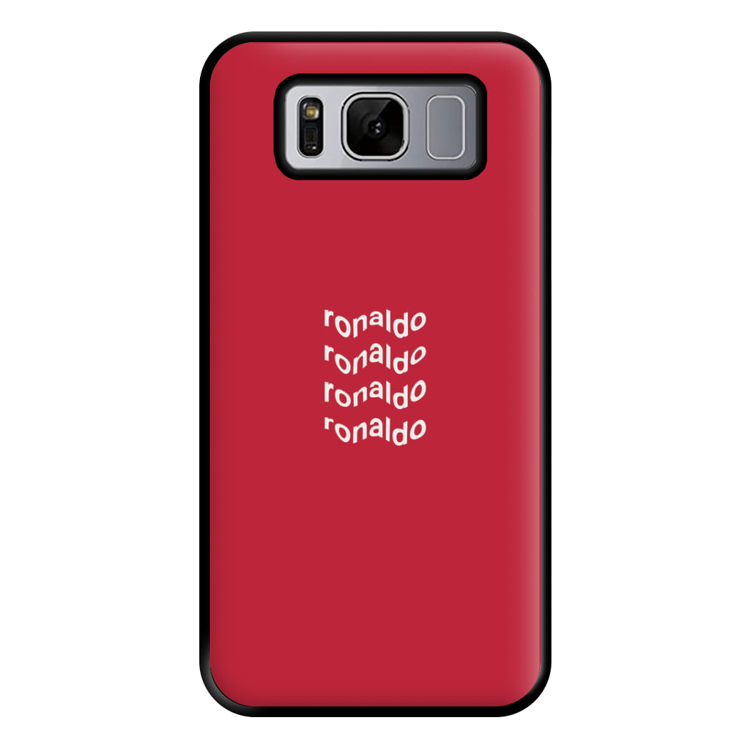 Wavy Text - Ronaldo Phone Case for Galaxy S8 Plus