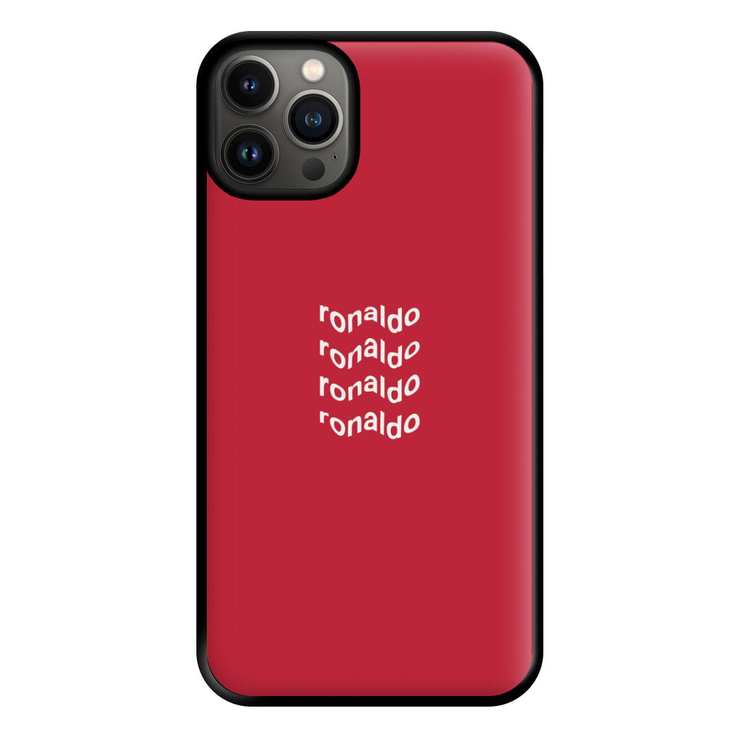 Wavy Text - Ronaldo Phone Case for iPhone 13