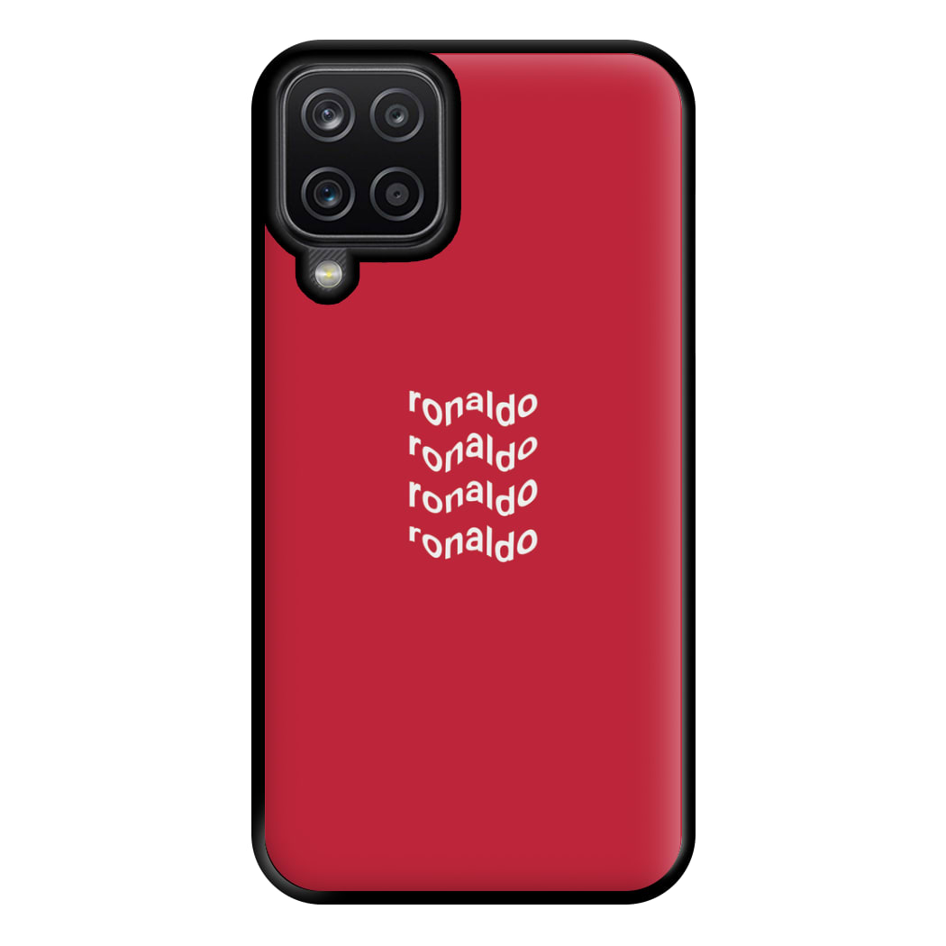 Wavy Text - Ronaldo Phone Case for Galaxy A12