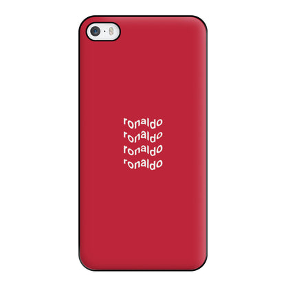 Wavy Text - Ronaldo Phone Case for iPhone 5 / 5s / SE 2016