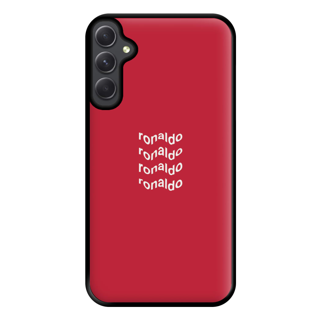 Wavy Text - Ronaldo Phone Case for Galaxy A54