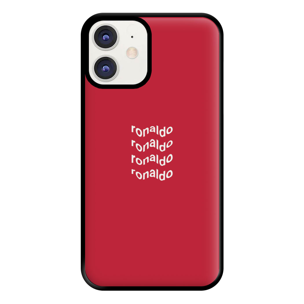 Wavy Text - Ronaldo Phone Case for iPhone 12 / 12 Pro