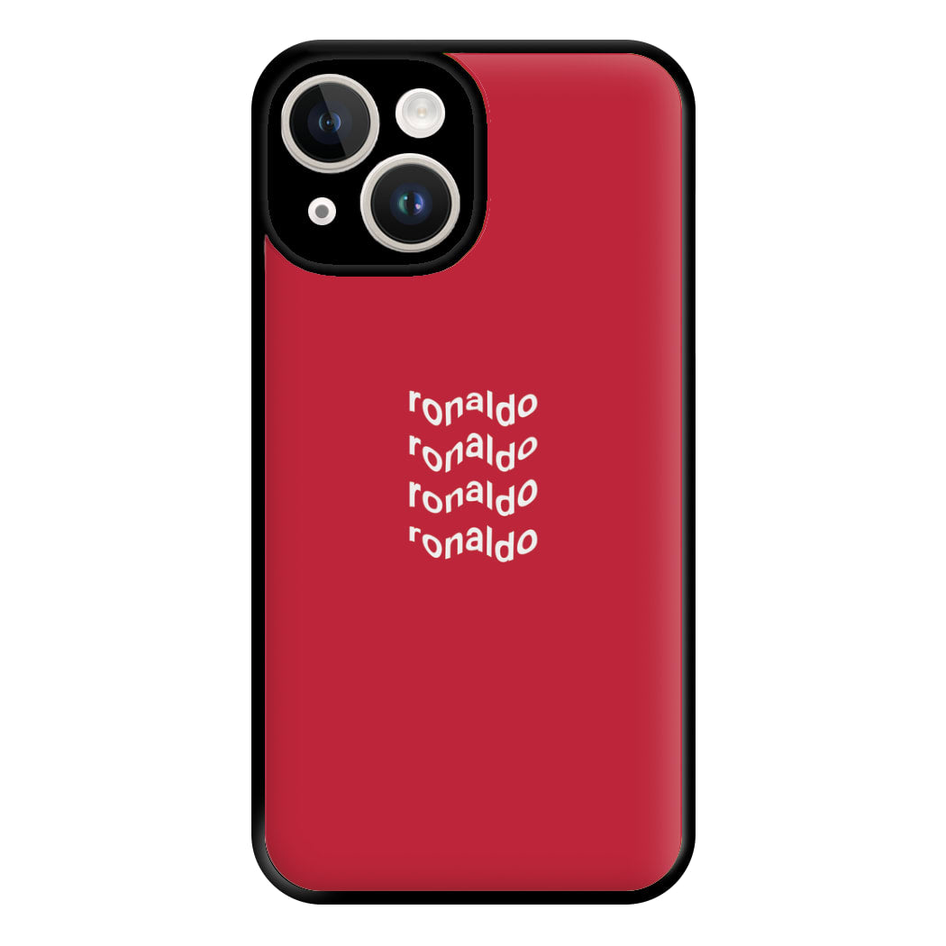 Wavy Text - Ronaldo Phone Case for iPhone 14