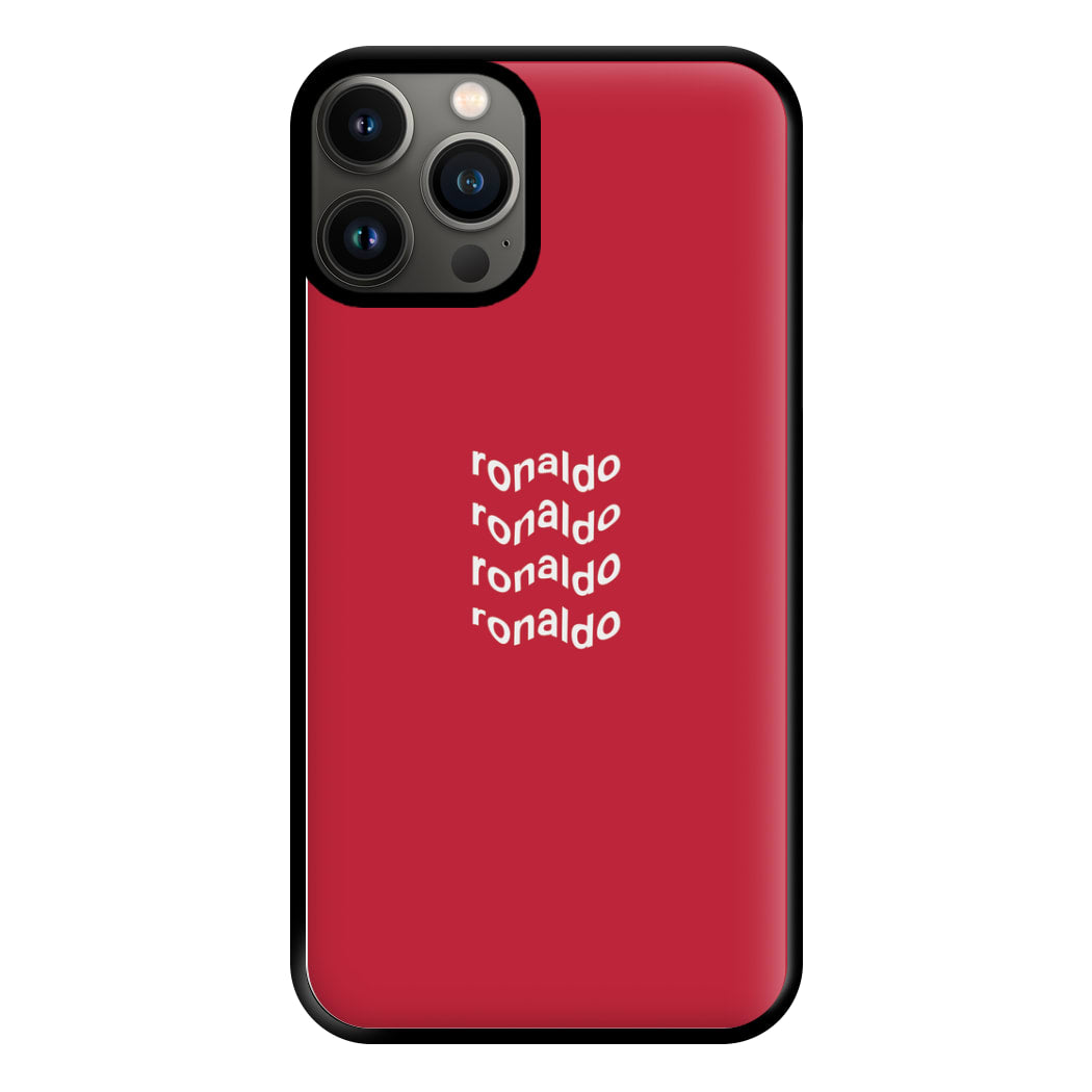 Wavy Text - Ronaldo Phone Case for iPhone 13 Pro Max