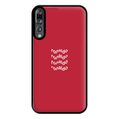 Wavy Text - Ronaldo Phone Case for Huawei P20 Pro