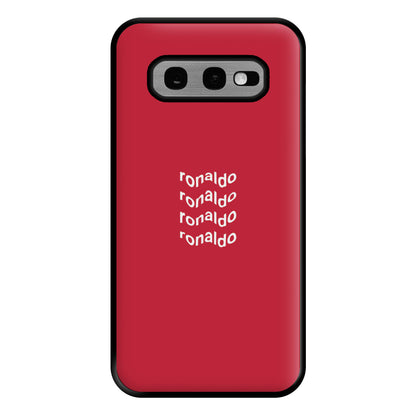 Wavy Text - Ronaldo Phone Case for Galaxy S10e