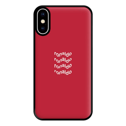 Wavy Text - Ronaldo Phone Case for iPhone XS Max