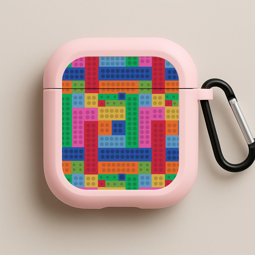 Brick Board Pink AirPods Case