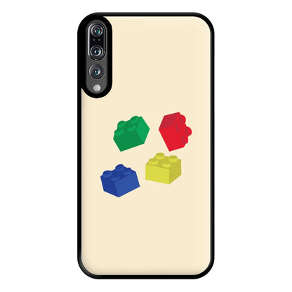 Coloured Bricks Phone Case for Huawei P20 Pro