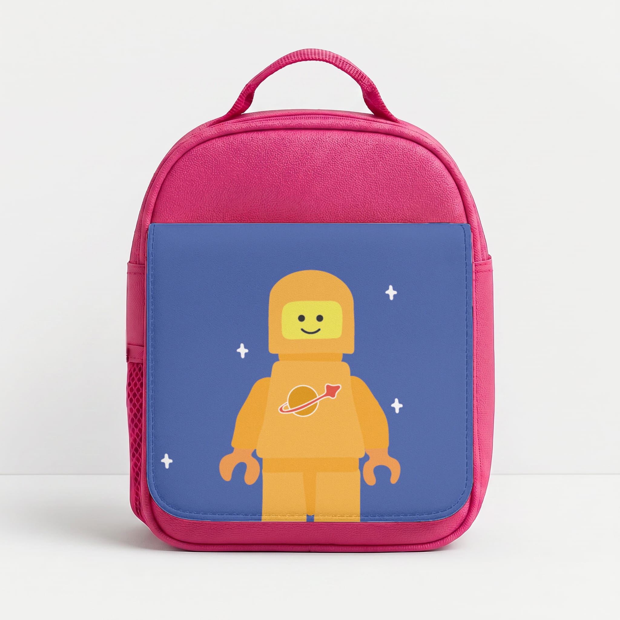 Astronaut - Bricks Lunchbox - Pink